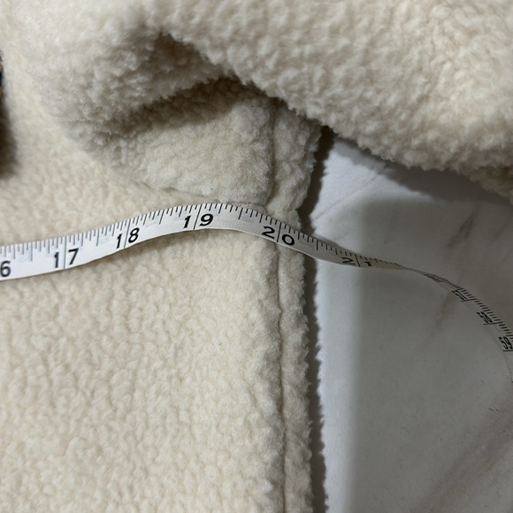 Mi Ami Sherpa Fleece Brown Cream Teddy Jacket Cozy Size M. - Picture 5 of 12